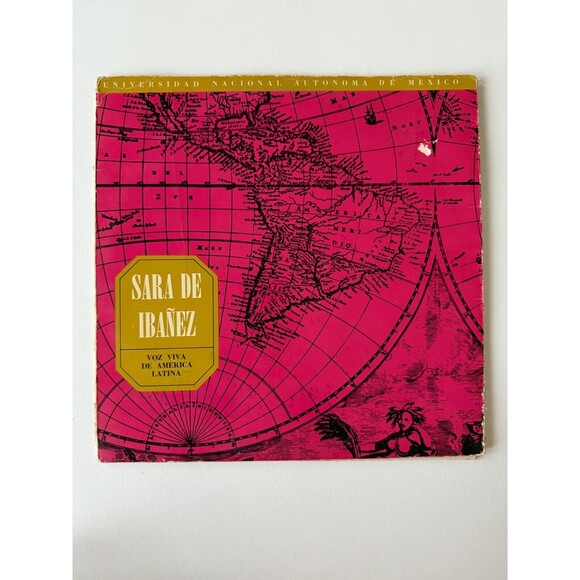Sara De Ibanez Voz Viva De América Latina LP Poetry Poemas EX + Booklet